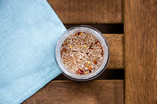 Csilis, citromos tengeri só, fűszersó Krétáról, 80 gr, üvegtégelyben