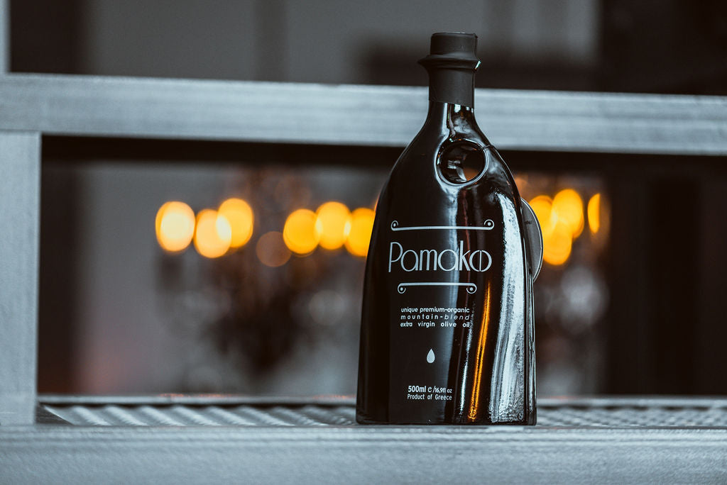 Bio-organikus, prémium extra szűz olívaolaj Krétáról, 250 ml és 500 ml, elegáns üvegpalackban