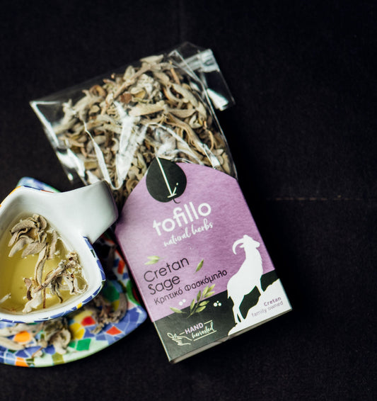 TOFILLO natural krétai zsálya tea, 27 gr
