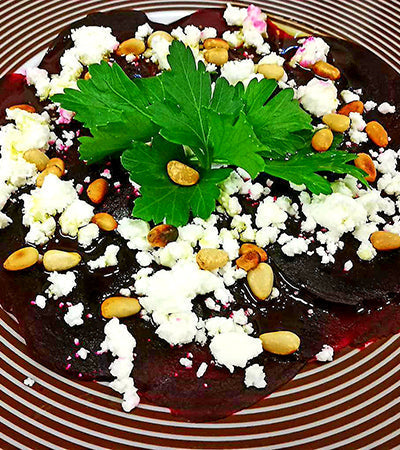 Cékla carpaccio