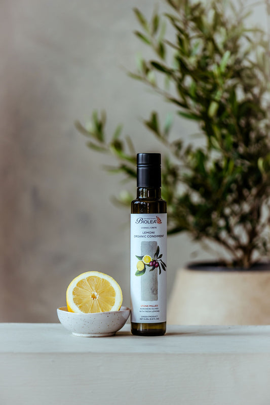 Krétai citromos bio-organikus olívaolaj, üveg, 250 ml