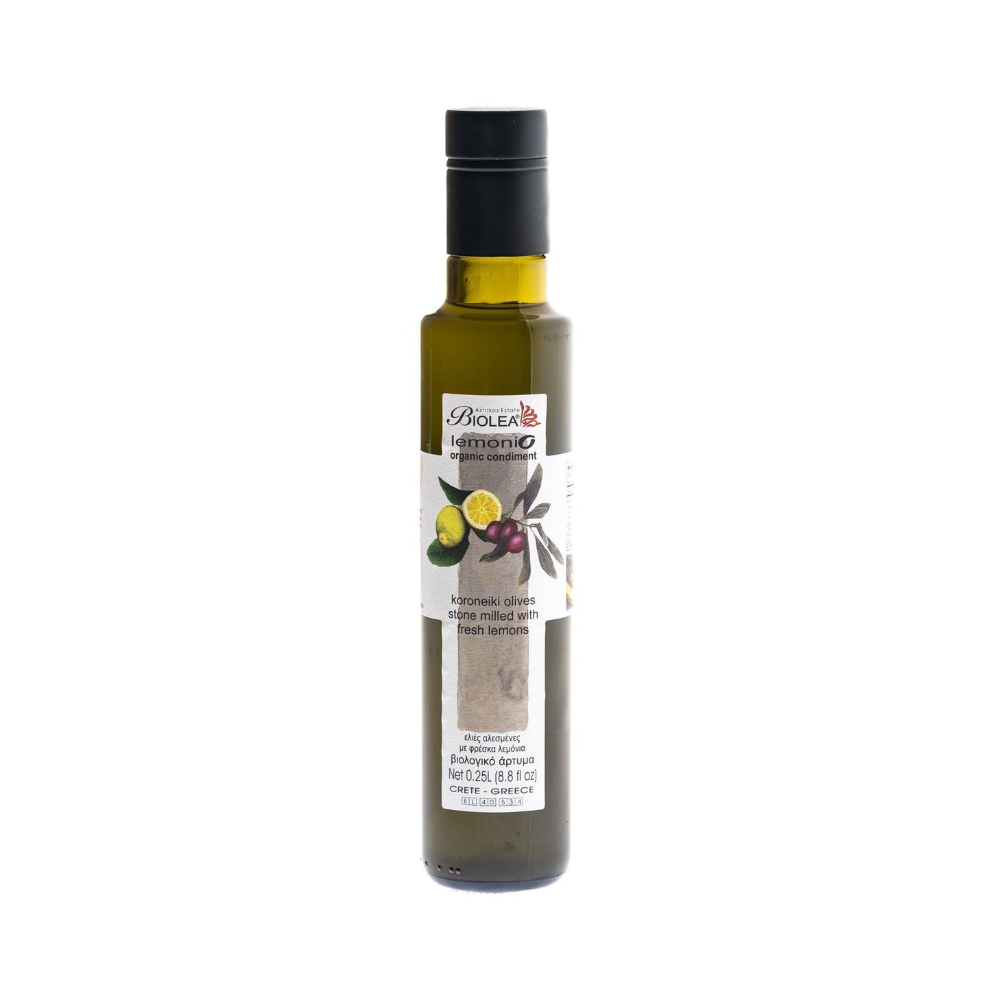 BIOLEA Lemonio krétai olívaolaj citrommal, 250 ml (bio-organikus)