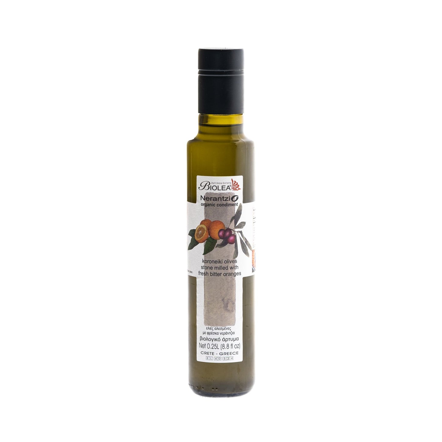 BIOLEA Nerantzio krétai olívaolaj keserűnaranccsal, 250 ml (bio-organikus)